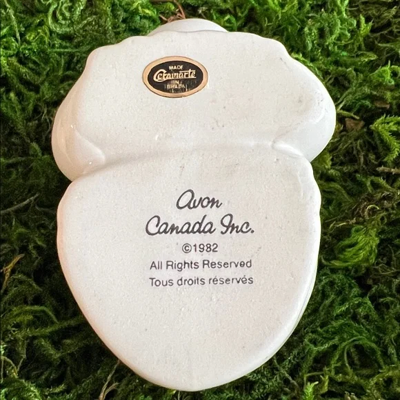 VINTAGE AVON 1980s "Flirtatious Frog" ceramic pomander or potpourri holder. - Picture 15 of 17